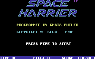 Space Harrier screenshot 5 for Commodore 64